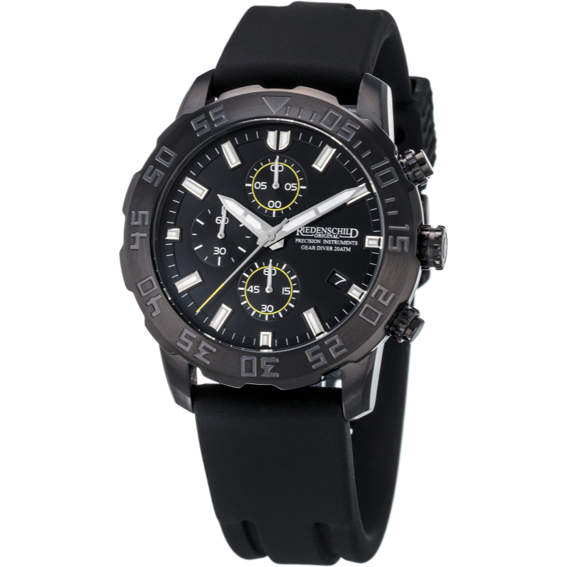 RIEDENSCHILD PRECISION INSTRUMENTS GERMANY Men's Gear Diver Seals Chrono Watch image 0