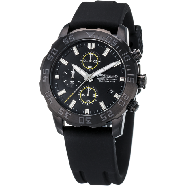 RIEDENSCHILD PRECISION INSTRUMENTS GERMANY Men's Gear Diver Seals Chrono Watch image 0