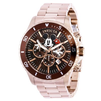 INVICTA Men's Disney Limited Edition Mickey Mouse 48mm Chronograph Watch Rose Gold