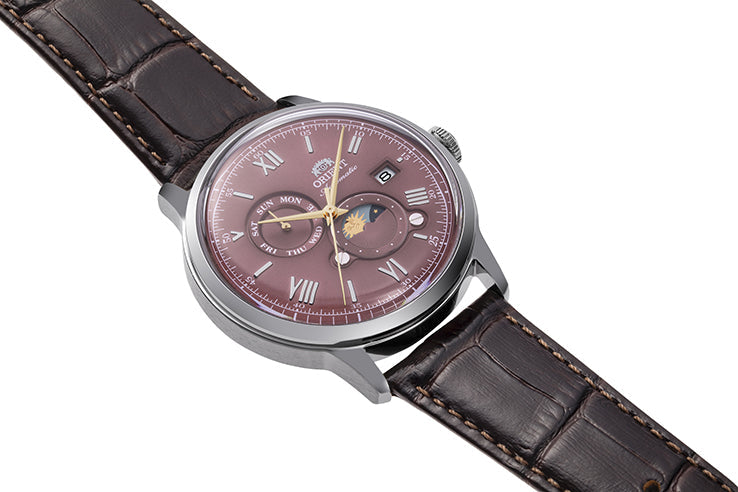 ORIENT Men's Bambino Moonphase Automatic Classic Watch RA-AK0807R image 2