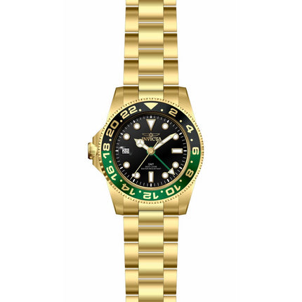 INVICTA Men's Pro Diver Swiss Inverted 42mm GMT Gold / Riddler 200m Jubilee Bracelet Watch