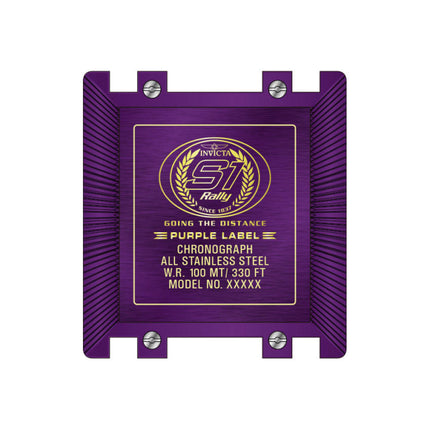 INVICTA Men's S1 RALLY Purple Label Chronograph Watch