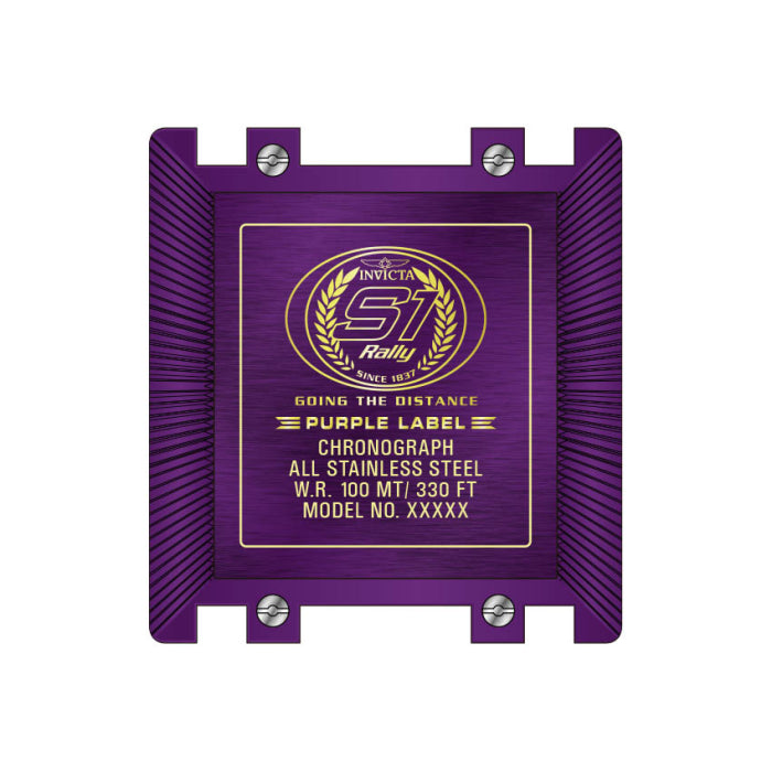 INVICTA Men's S1 RALLY Purple Label Chronograph Watch