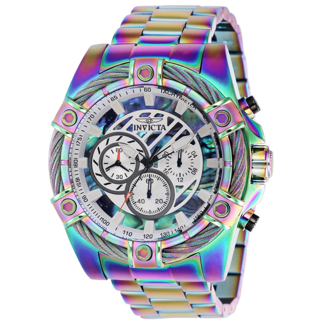 INVICTA Men's Bolt Chronograph 52mm Iridescent Steel Watch