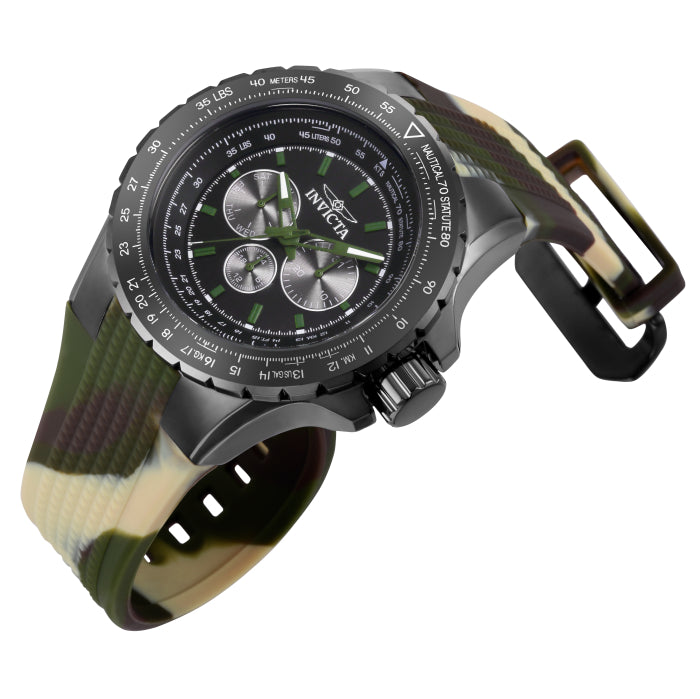 INVICTA Men's Aviator Nautical Chronograph 50mm Black / Camouflage Watch