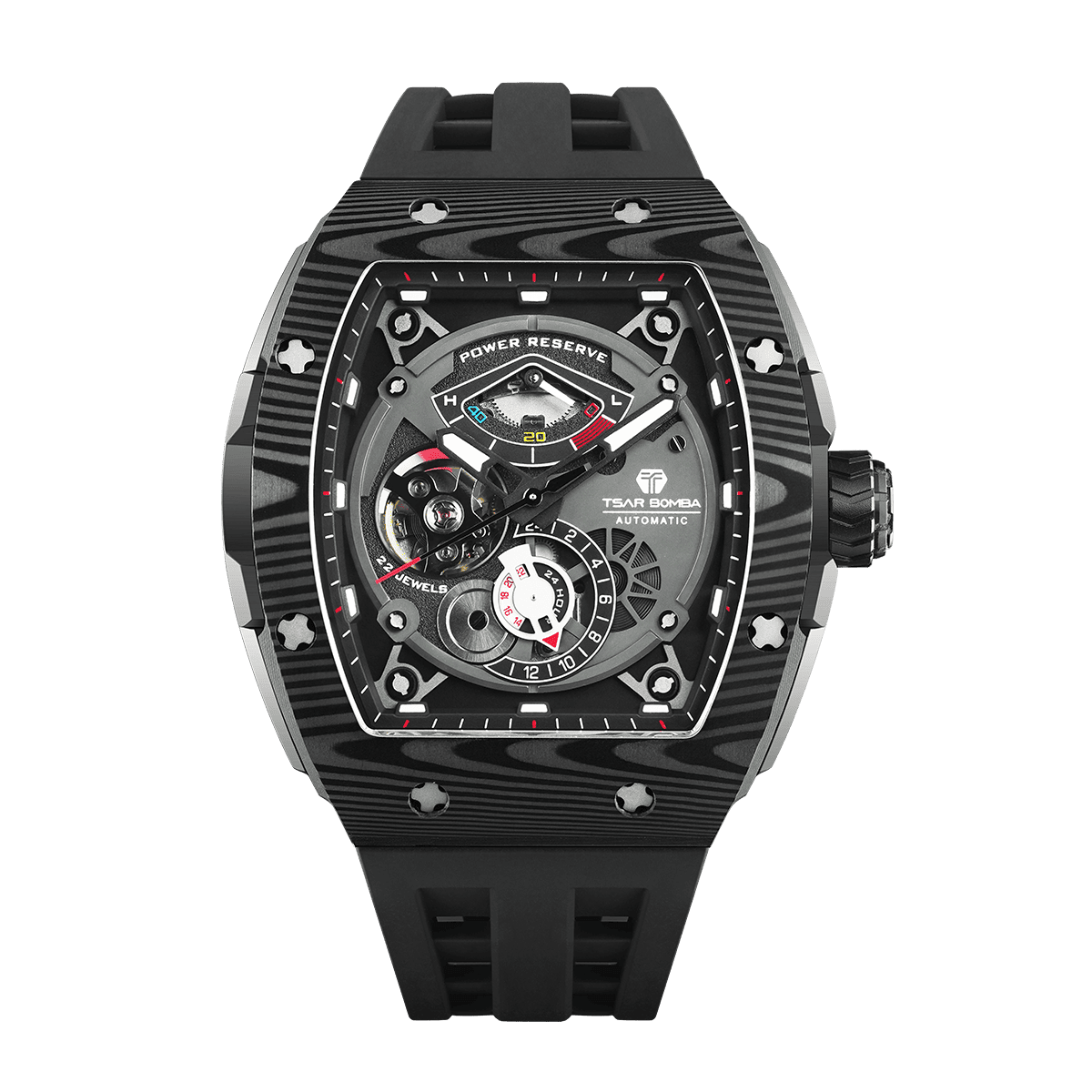 TSAR BOMBA Elemental-Carbon Fiber Automatic Watch TB8210CF