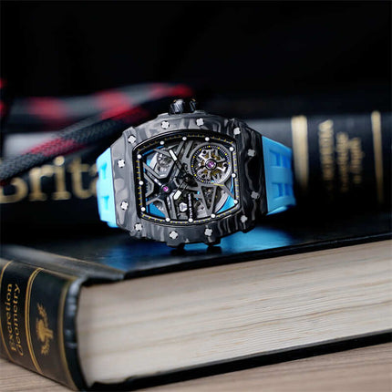 TSAR BOMBA Elemental-Carbon Fiber Automatic Watch TB8209CF
