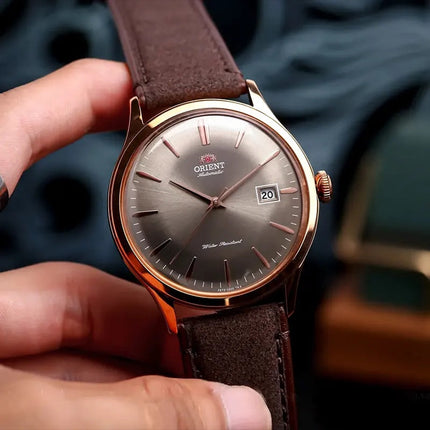 ORIENT Men's Automatic Bambino Leather Watch RA-AC0P04Y image 3
