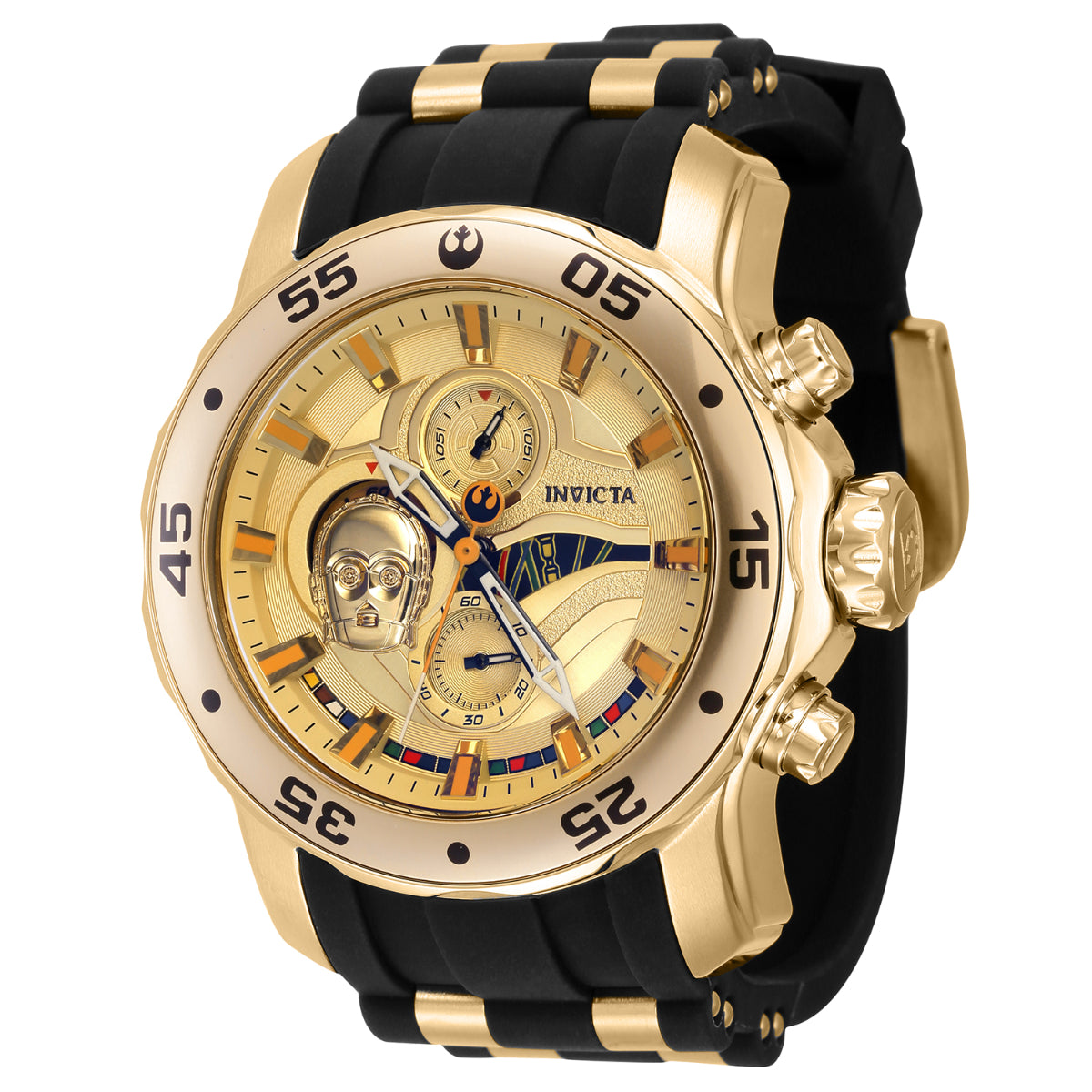 INVICTA Men's STAR WARS Limited Edition C-3PO 48mm Chronograph Watch