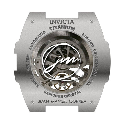 INVICTA Men's JM JUAN MANUEL CORREA TITANIUM Limited Edition Automatic Skeleton Watch