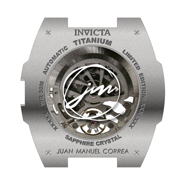 INVICTA Men's JM JUAN MANUEL CORREA TITANIUM Limited Edition Automatic Skeleton Watch