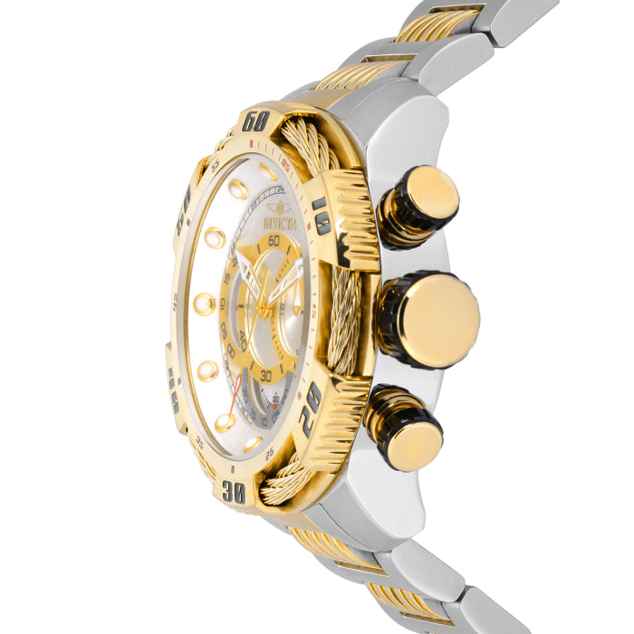 INVICTA Men's Speedway Mega Chronograph 50mm Two Tone Gold Watch