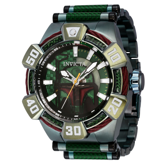 INVICTA Men's STAR WARS Boba Fett Automatic 52mm Limited Edition Steel Infused Watch