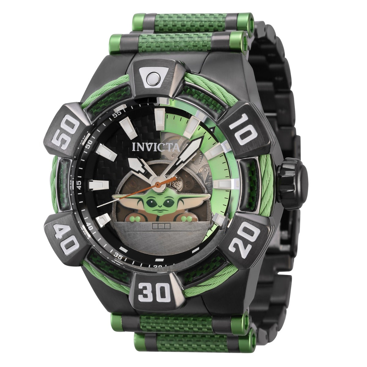 INVICTA Men's STAR WARS Mandalorian The Child Automatic Limited Edition Steel Infused Watch