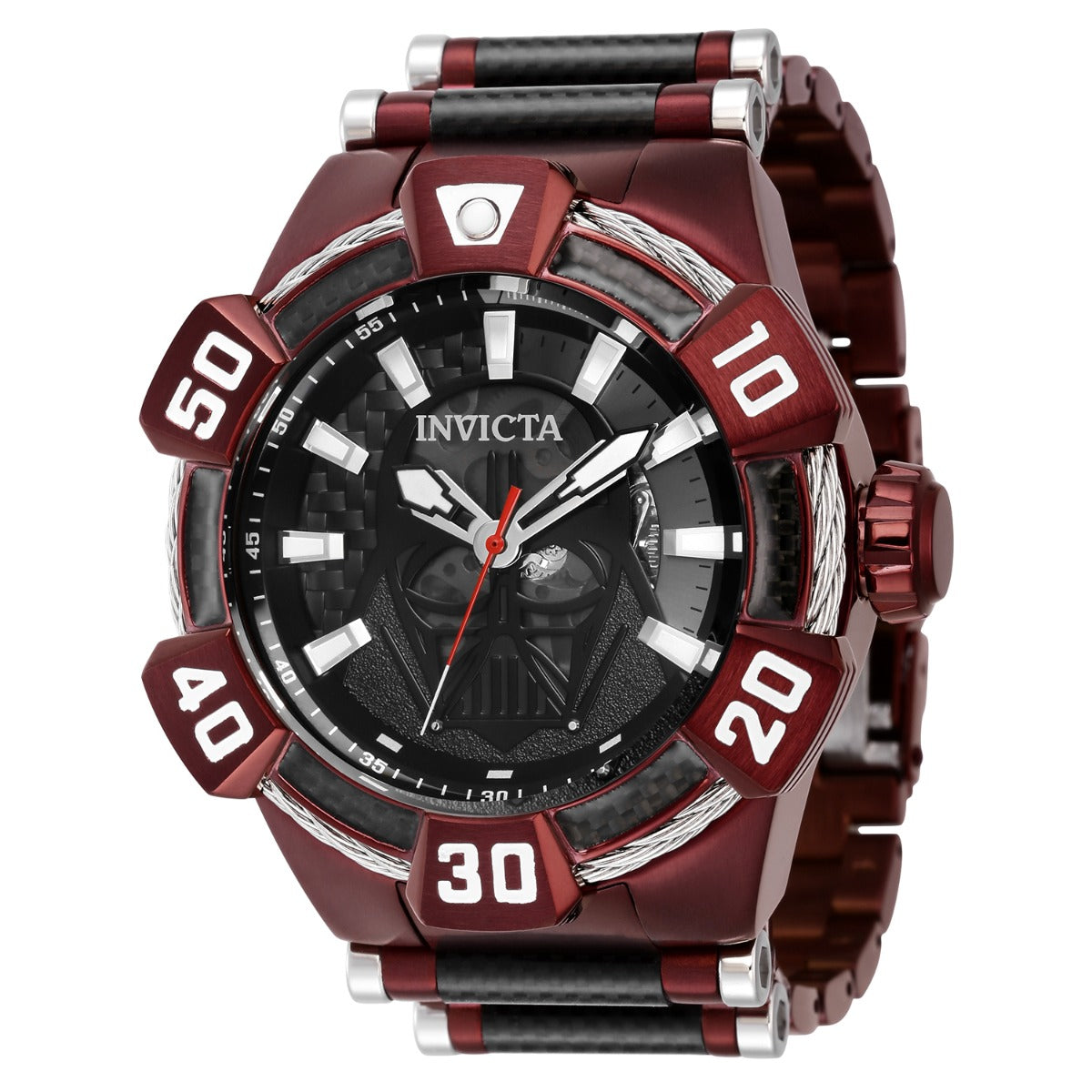 INVICTA Men's STAR WARS Darth Vader Automatic Limited Edition Red Steel Infused Watch