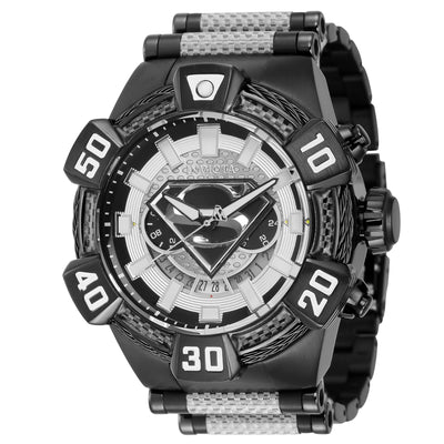 INVICTA Men's DC Comics Limited Edition Superman 52mm Silicone Steel Infused Watch Grey