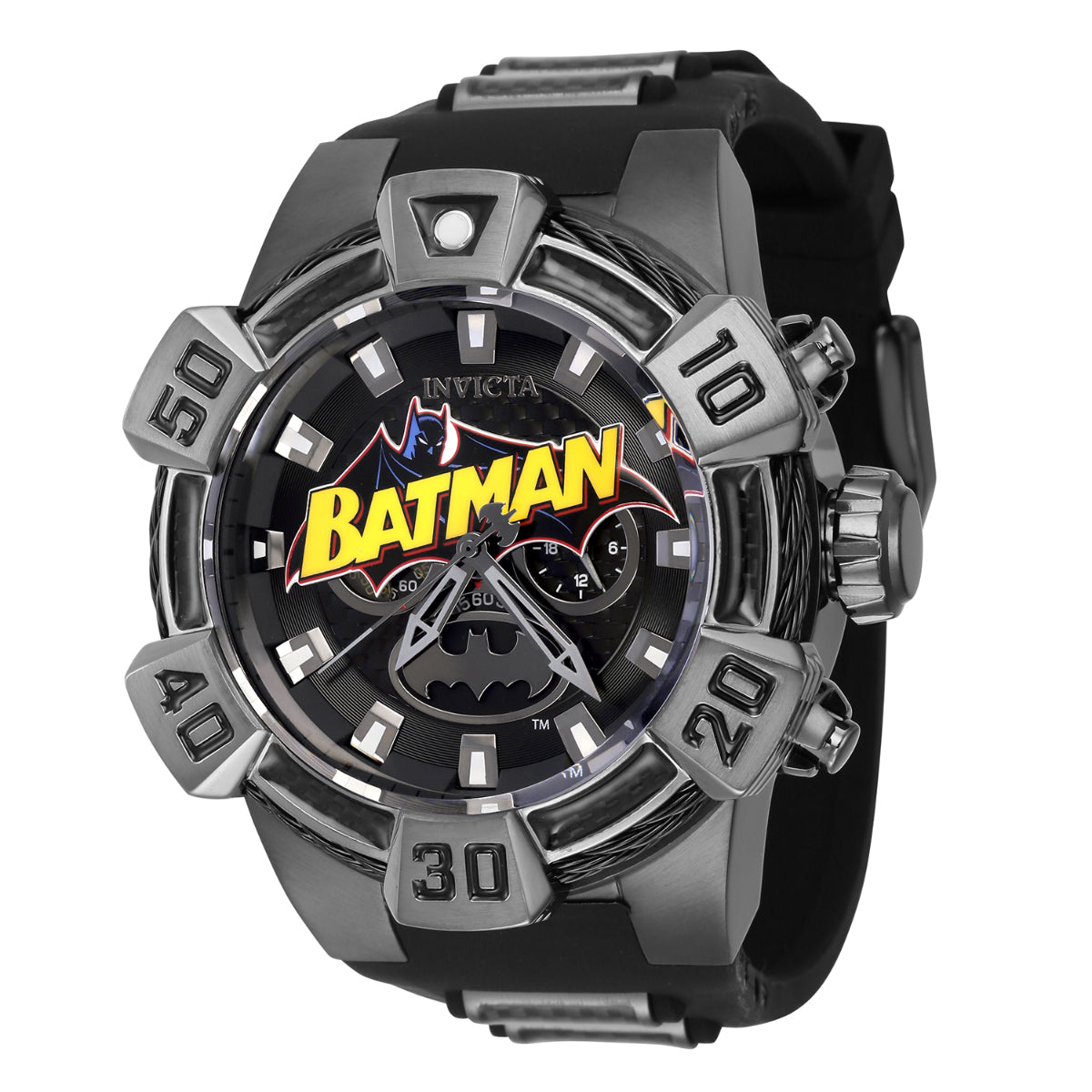 INVICTA Men's DC Comics Batman Classic Ltd Edition Chronograph 52mm Watch Gunmetal