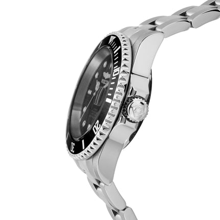 INVICTA Men's 37.5mm Pro Diver Watch Silver/Black