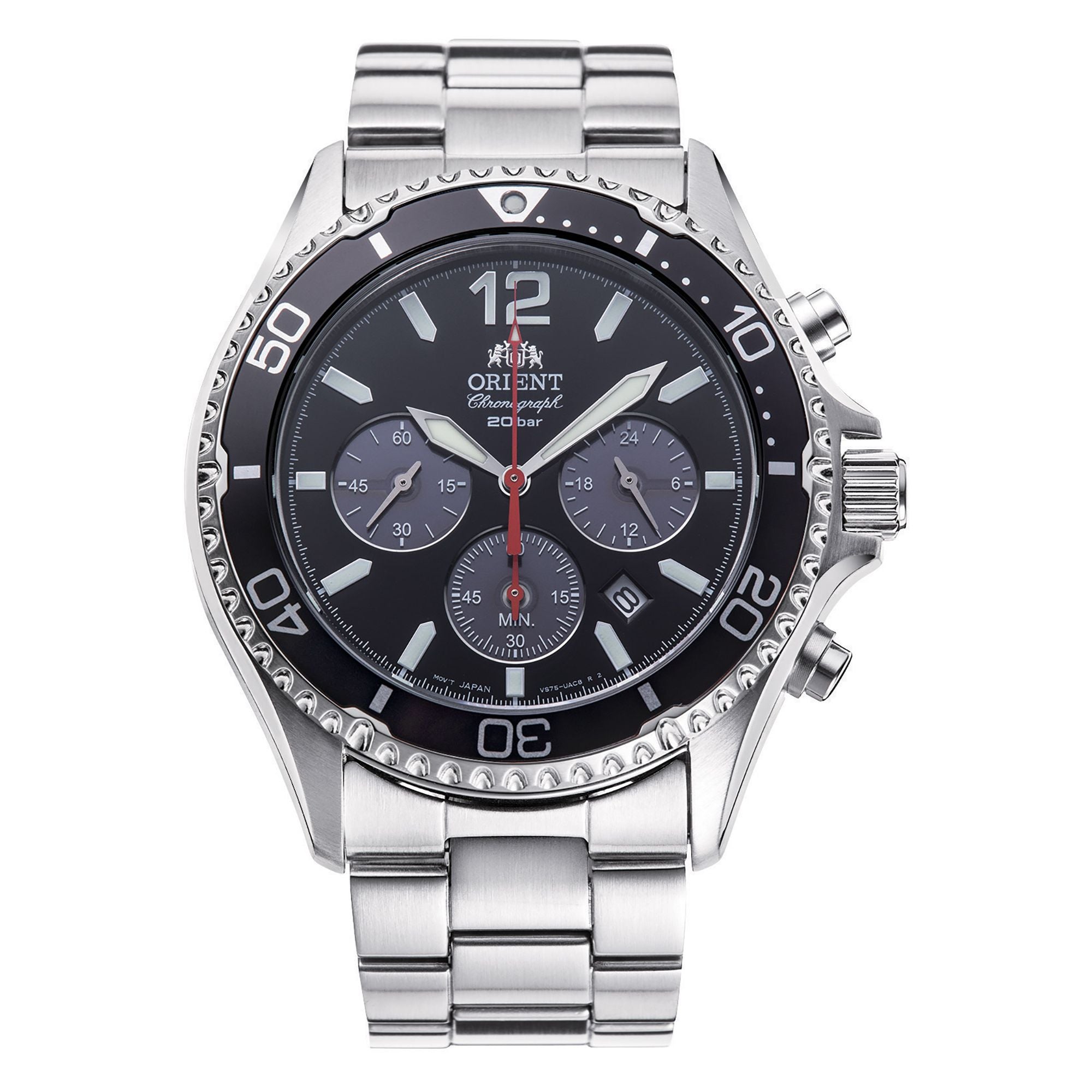 ORIENT Men's Solar Sports Diver Chronograph Watch RA-TX0202B10B image 0