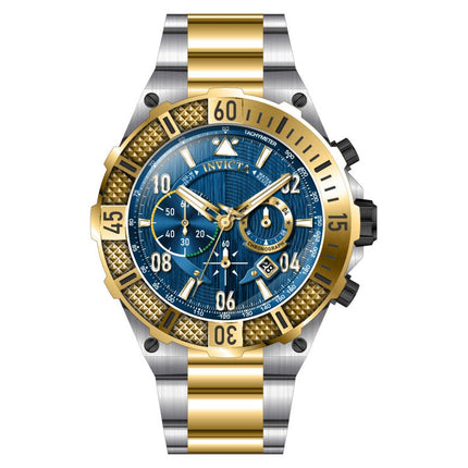 INVICTA Men's Aviator SPANGLED Chronograph 50mm Two Tone / Blue Steel Watch
