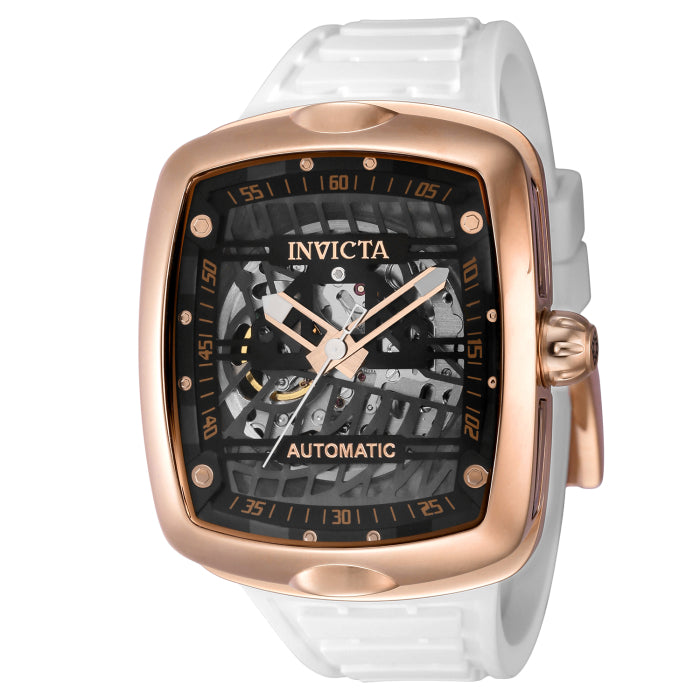 INVICTA Men's S1 Rally Diablo Automatic 44mm Rose Gold / White Watch