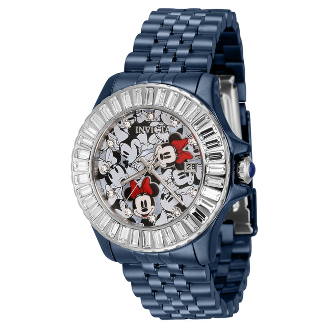 INVICTA Women's Disney Limited Edition Minnie Mouse Blue Ionized Watch