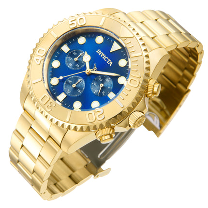 INVICTA Men's Pro Diver Sea Dweller 47mm Chronograph Gold / Blue Watch