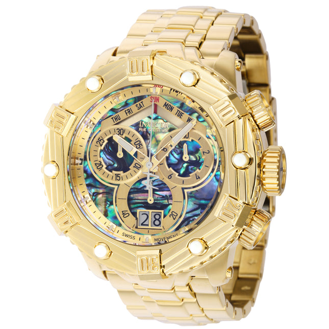 INVICTA Men's Huracan 53mm Gold Abalone Edition Chronograph Watch