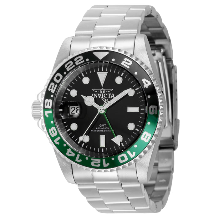 INVICTA Men's Pro Diver Swiss Inverted 42mm GMT Riddler 200m Oyster Bracelet Watch
