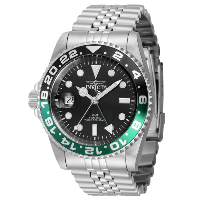 INVICTA Men's Pro Diver Swiss Inverted 42mm GMT Riddler 200m Jubilee Bracelet Watch