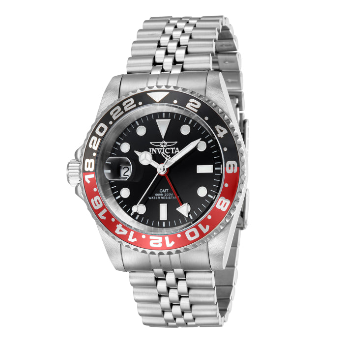INVICTA Men's Pro Diver Swiss Inverted 42mm GMT Coke 200m Jubilee Bracelet Watch