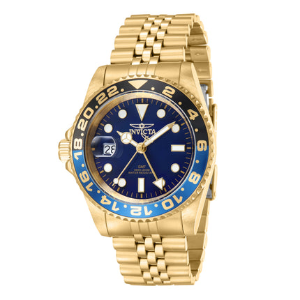 INVICTA Men's Pro Diver Swiss Inverted 42mm GMT Gold Batman 200m Jubilee Bracelet Watch