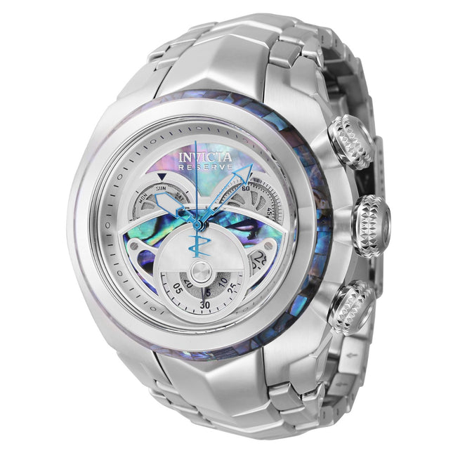 INVICTA Men's Reserve S1 Chronograph Steel Silver / Abalone Watch