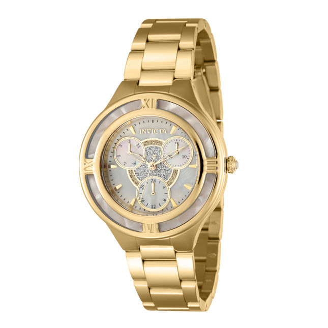 INVICTA Women's Classic Mother of Pearl 36mm Gold Watch