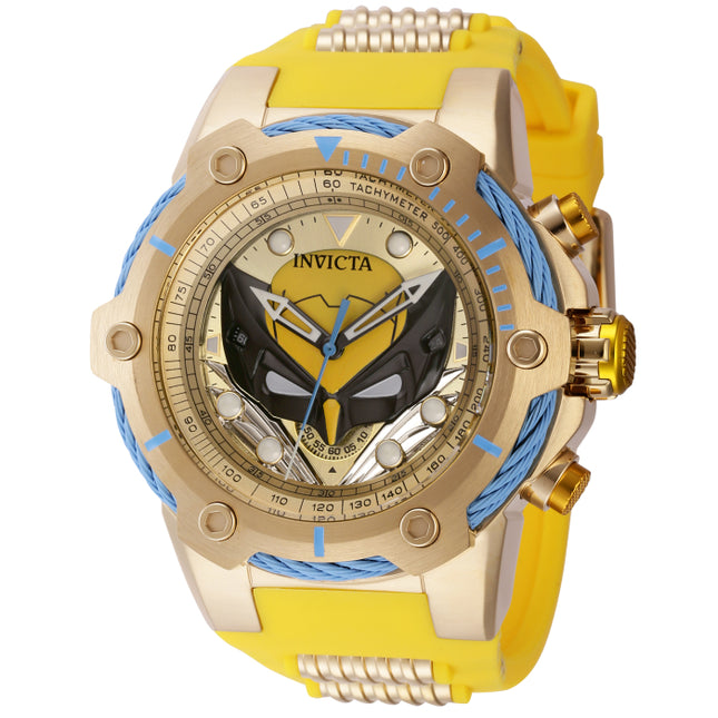 INVICTA Men's Marvel Limited Edition Wolverine X-MEN Chronograph Gold / Yellow Watch