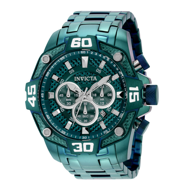 INVICTA Men's Pro Diver Colossus 48mm Green Carbon Ionic Steel Chronograph Watch