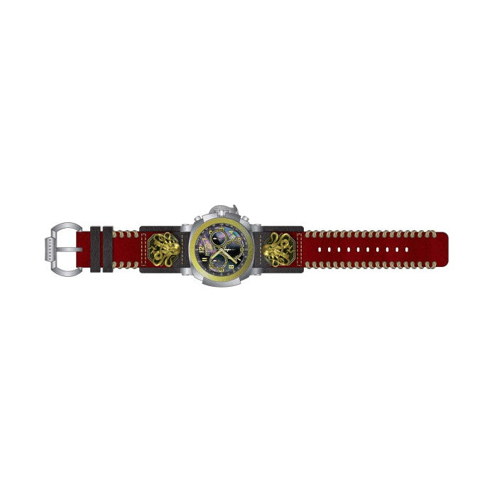 INVICTA Men's Reserve Warrior Kraken 48mm Chronograph Leather Watch