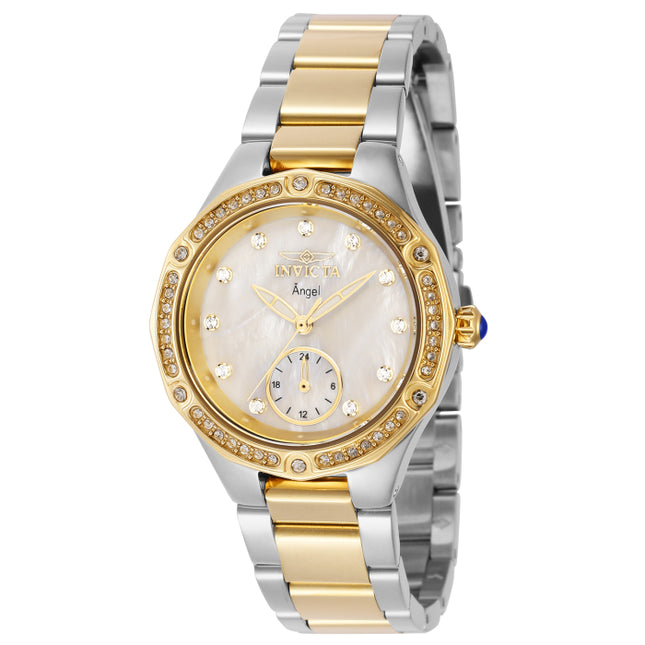 INVICTA Women's Classic Angel 35mm Two Tone / Mother of Pearl Watch