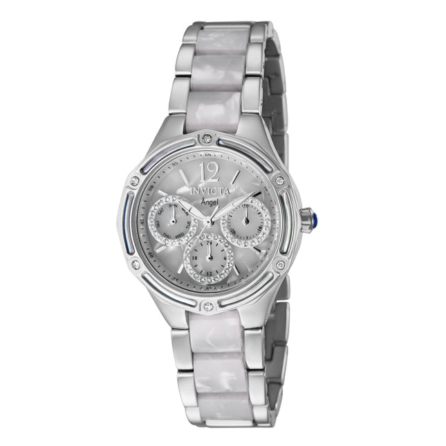 INVICTA Women's Classic Sporty Chronograph 35mm Silver / White Watch
