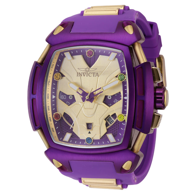 INVICTA Men's Marvel Limited Edition Thanos 53mm Chronograph Gold / Purple Watch