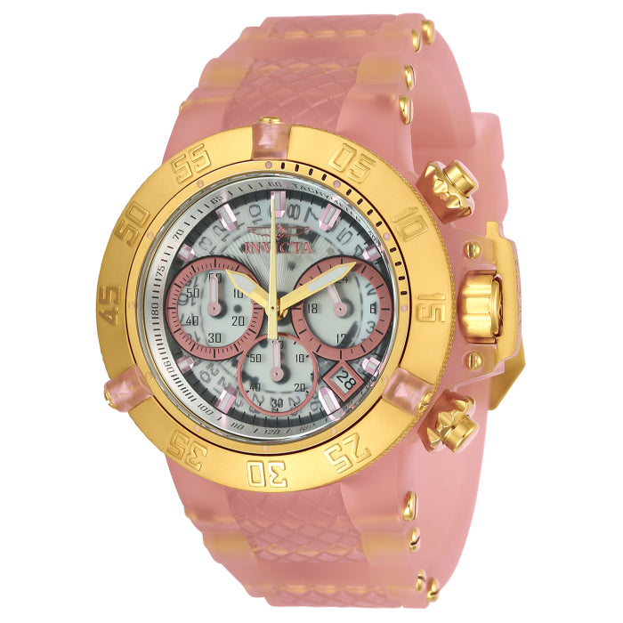 INVICTA Women's SUBAQUA NOMA III 50mm Chronograph Gold / Pastel Pink Watch