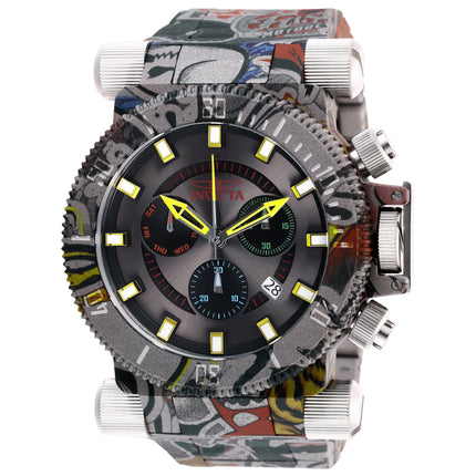 INVICTA Men's Coalition Forces Graffiti Aqua Plating Chronograph 51mm Watch