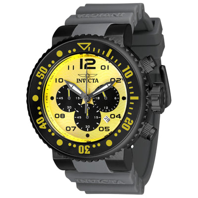 INVICTA Men's Pro Diver Hunter Chronograph 52mm Black / Yellow Watch