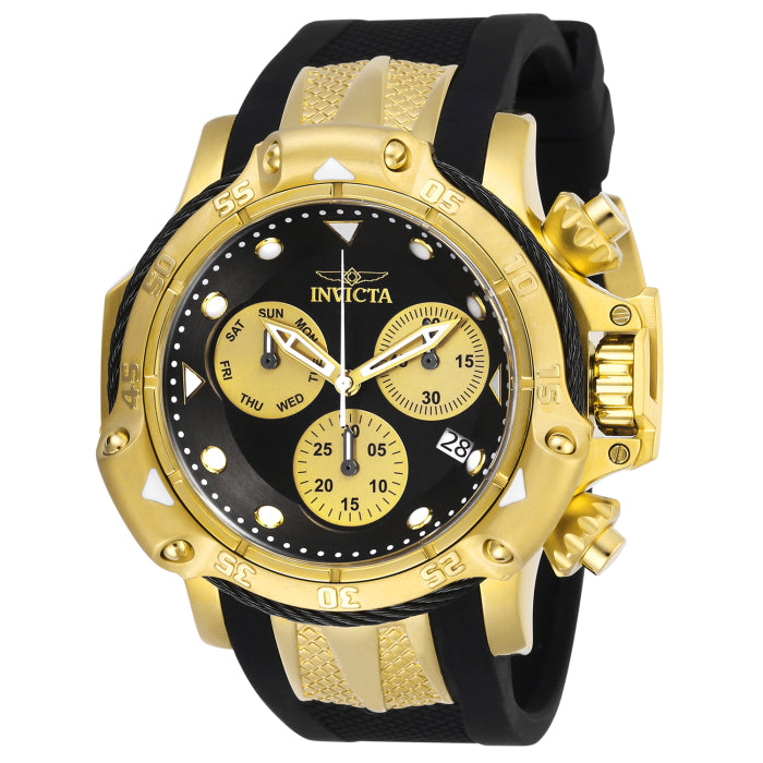 INVICTA Men's SUBAQUA Kingdom Chronograph 55mm Gold / Black Watch