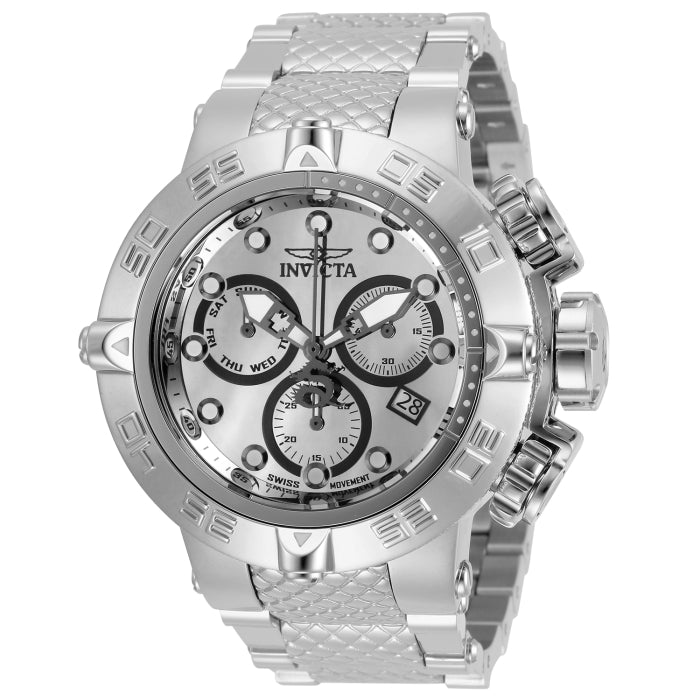 INVICTA Men's SUBAQUA Suisse Chronograph 50mm Steel Silver Watch