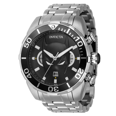 INVICTA Men's DC Comics Batman Limited Edition Bat Chronograph 50mm Watch Silver