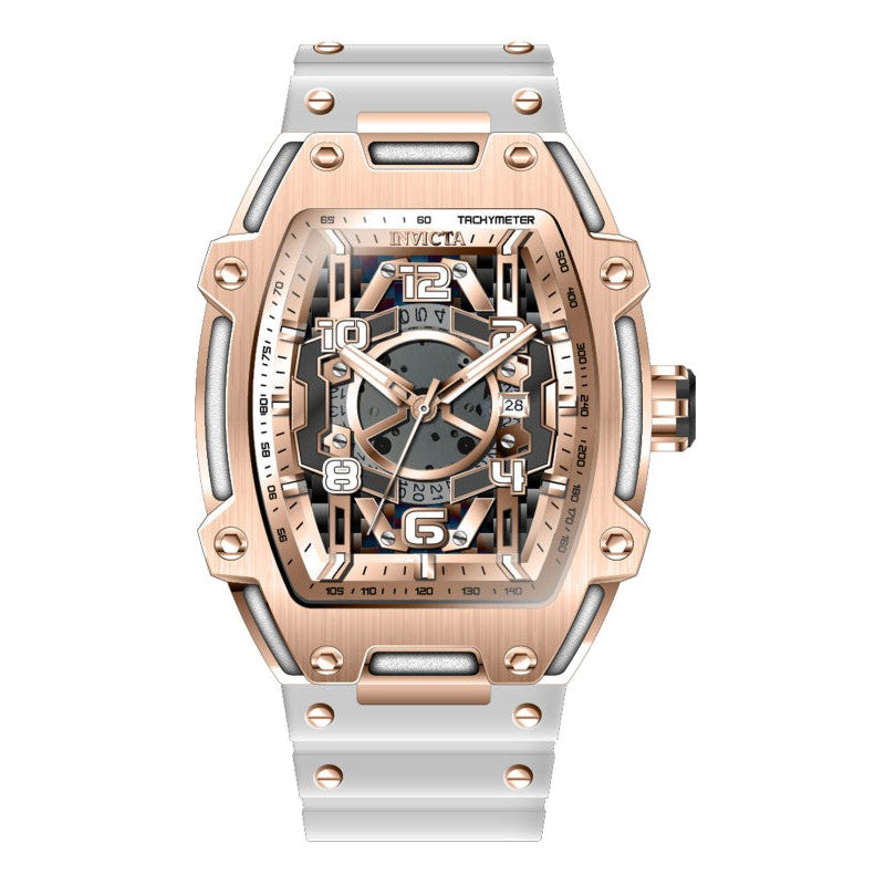 INVICTA Men's S1 Rally DIABLO 48mm Rose Gold / White Watch