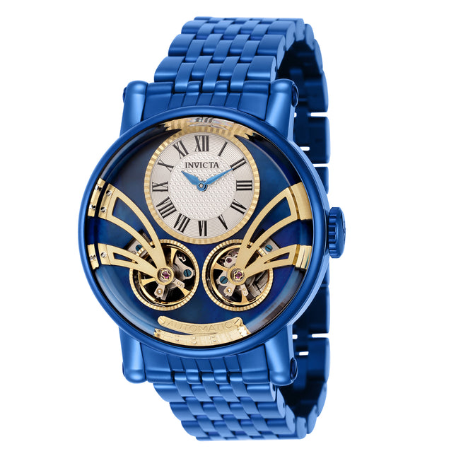 INVICTA Men's Akula Classic Automatic 44mm Double Barrel Watch Blue