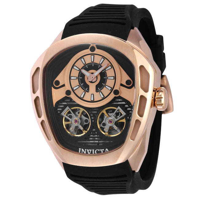 INVICTA Men's Akula Turbo Automatic 48mm Double Barrel Watch Rose Gold