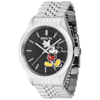 INVICTA Men's Disney Classic Mickey Mouse Ltd Edition 43mm Jubilee Bracelet Watch Silver